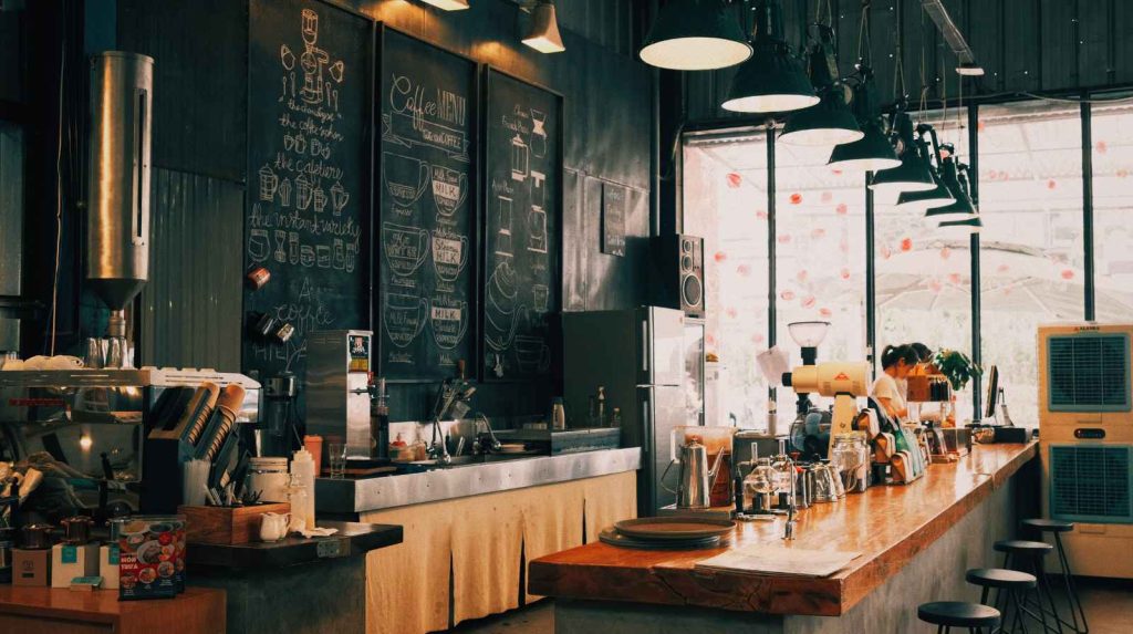 תאורה לבתי קפה